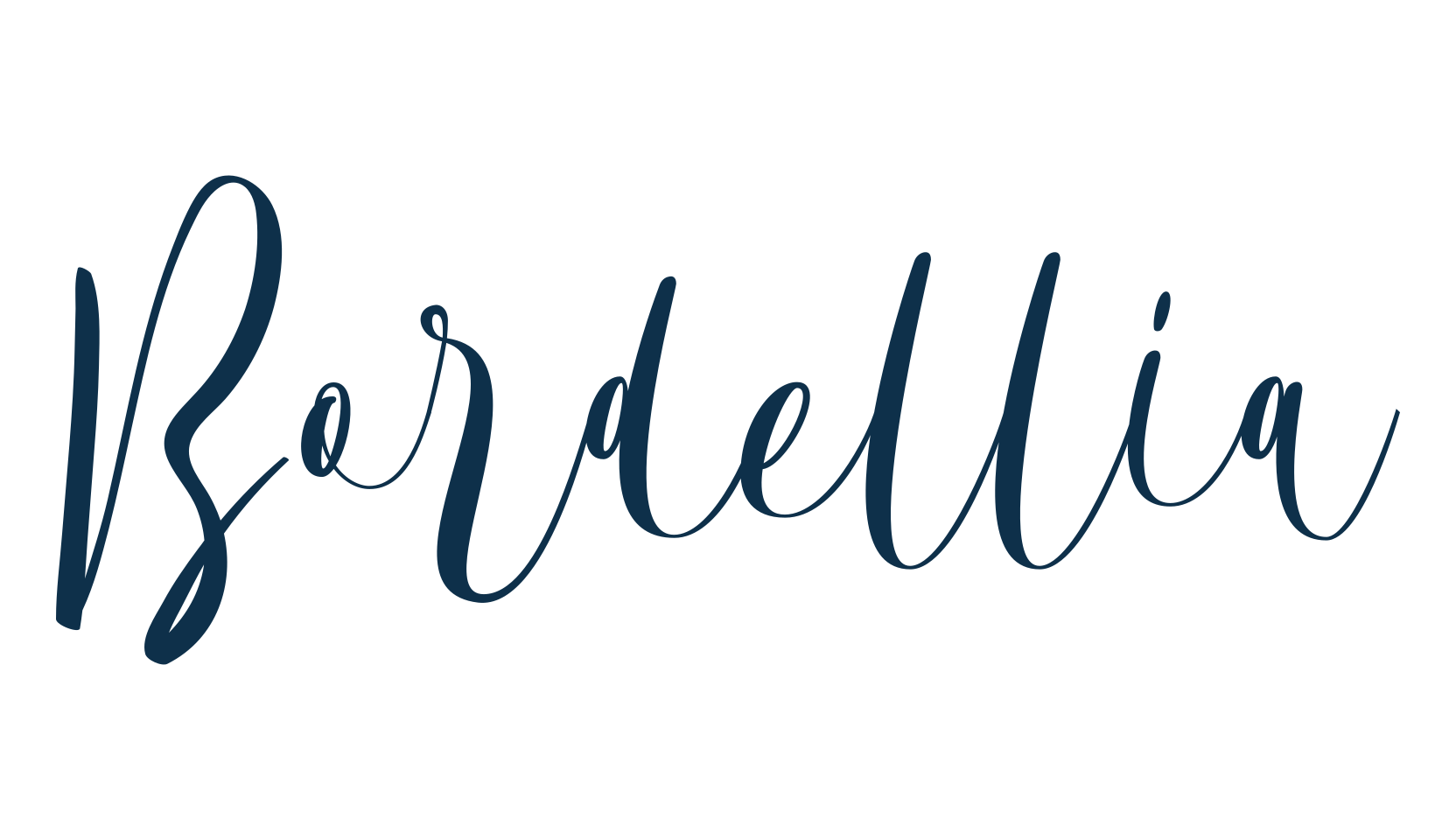 Bordellia, script calligraphy fancy decorative font preview