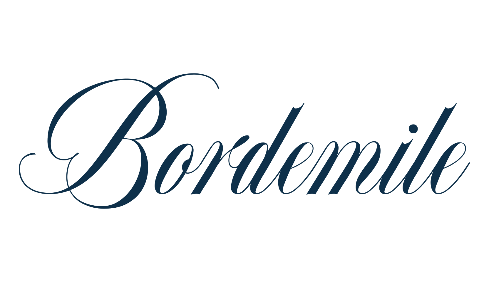 Bordemile, calligraphy font preview