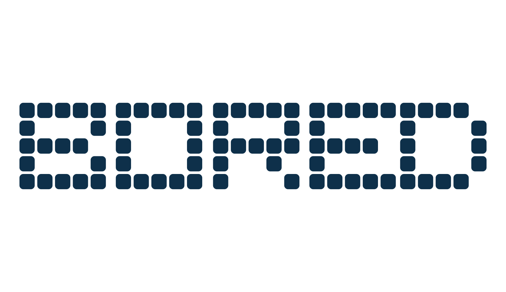 Bored, techno lcd sci-fi font preview