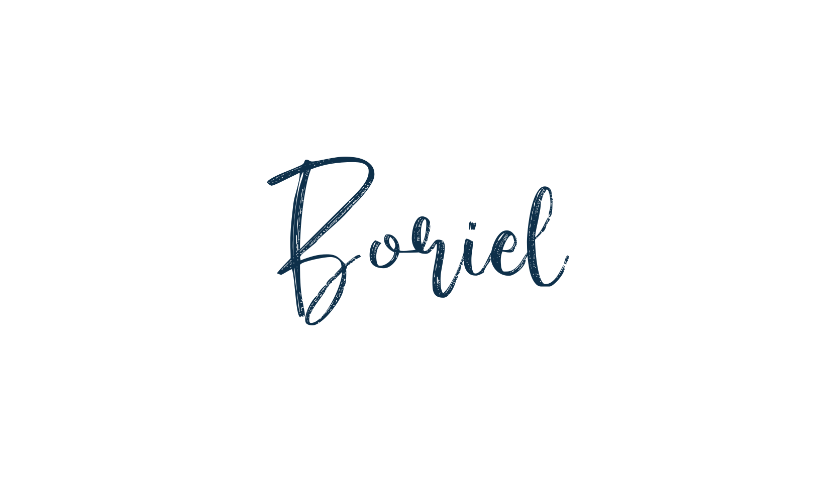 Boriel, brush font preview