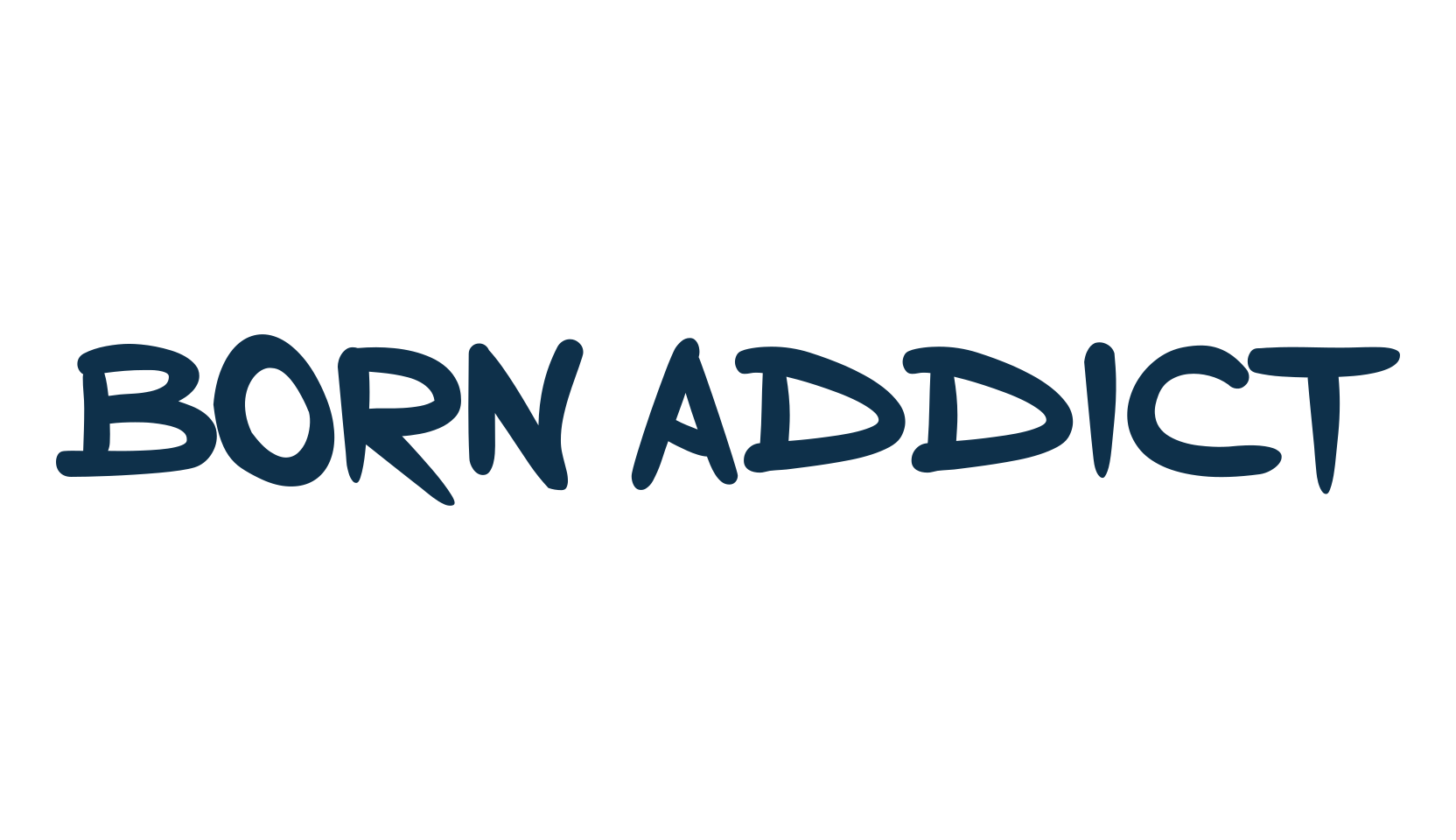 Born Addict, script handwritten fancy decorative calligraphy font preview