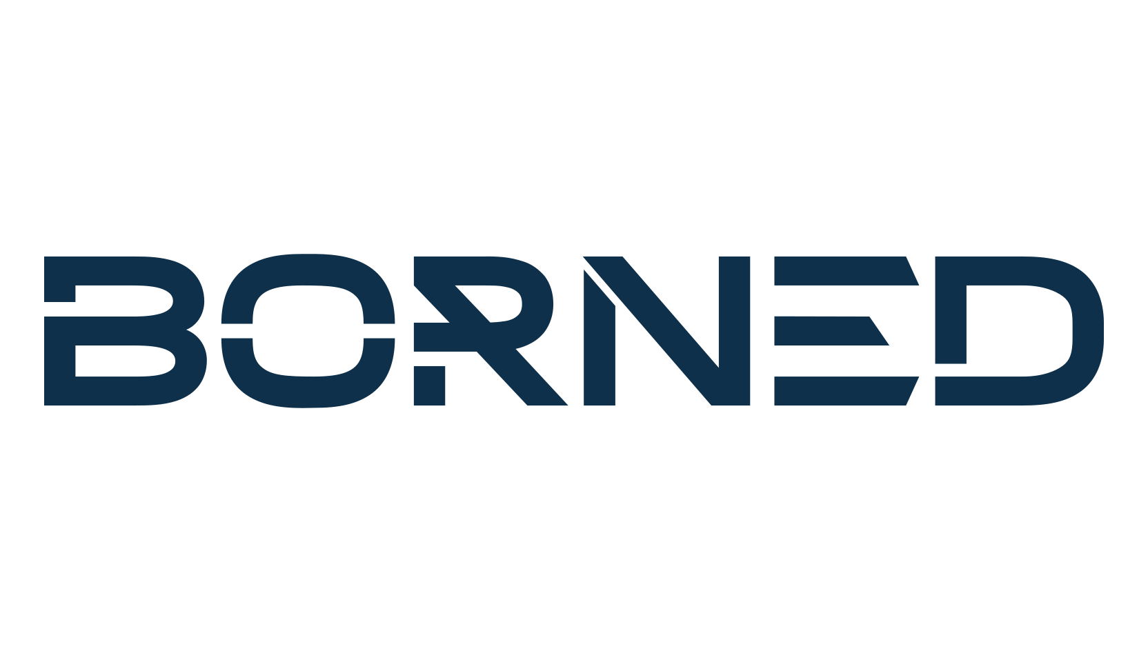 Borned, techno sci-fi font preview