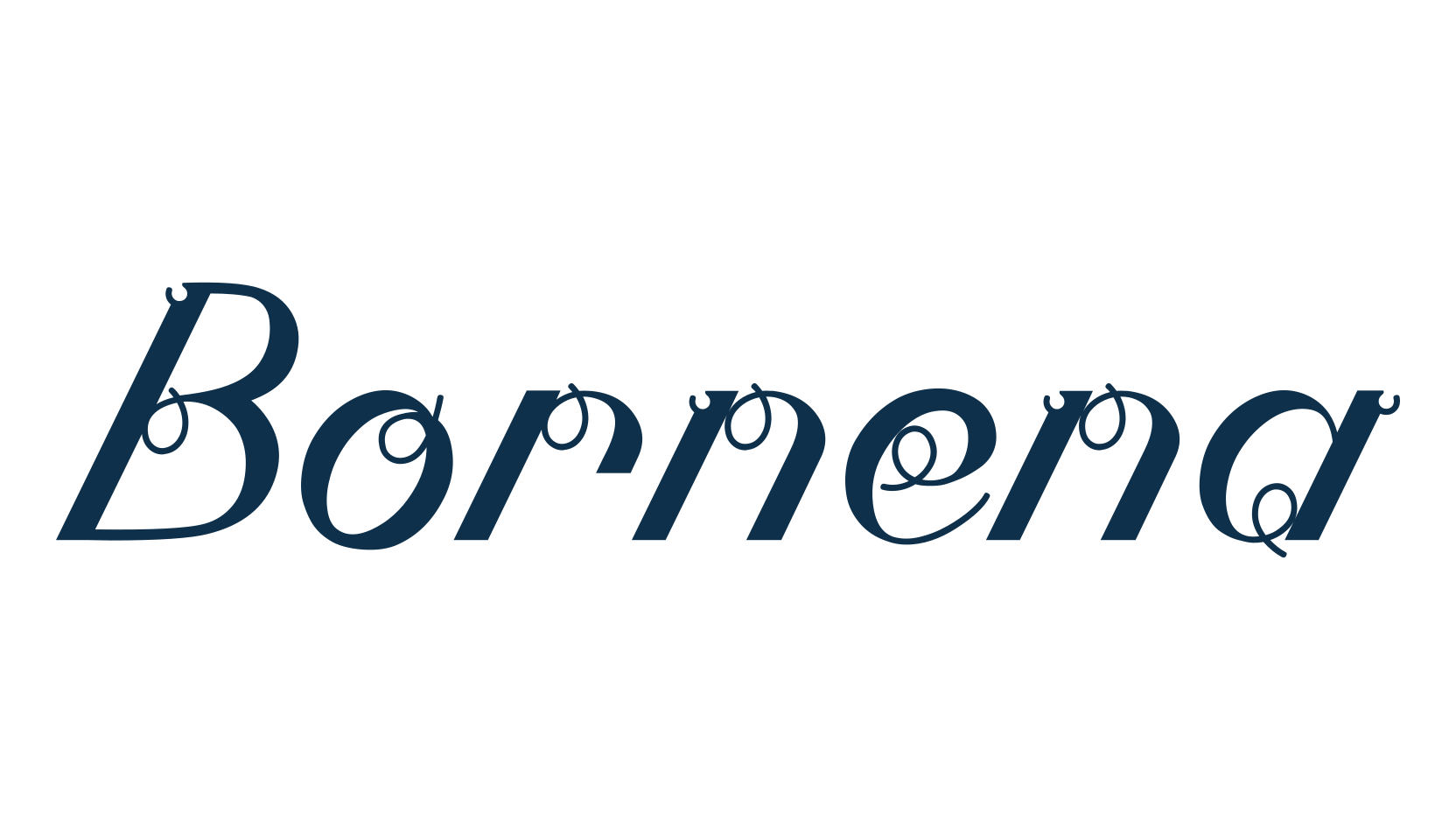 Bornena, fancy various decorative font preview