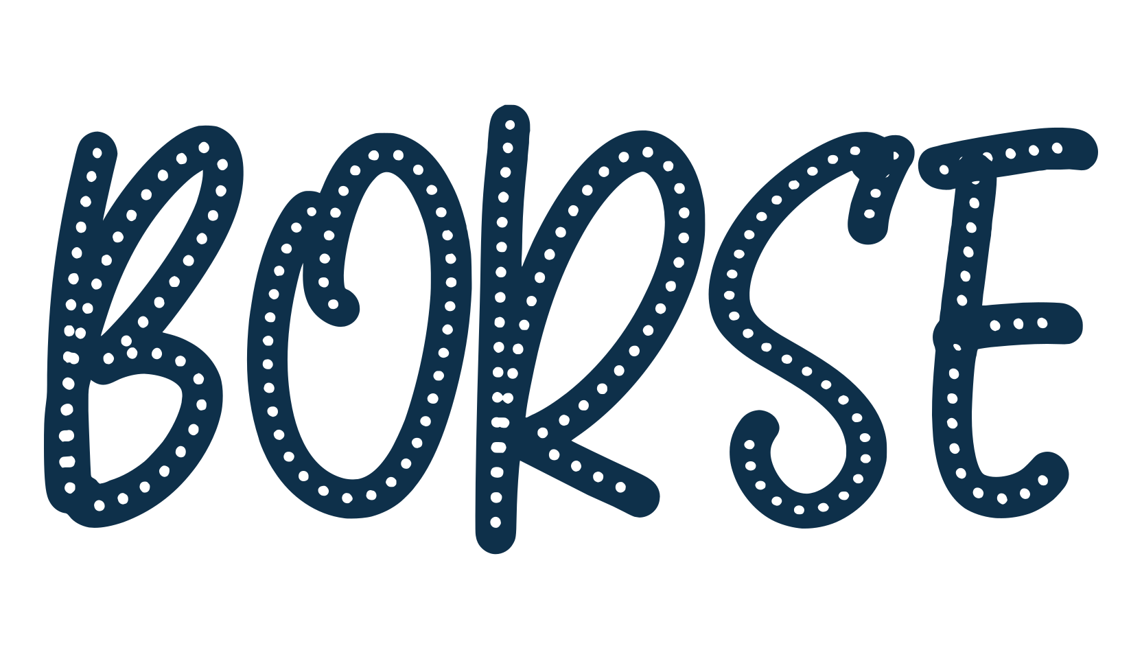 Borse, decorative font preview