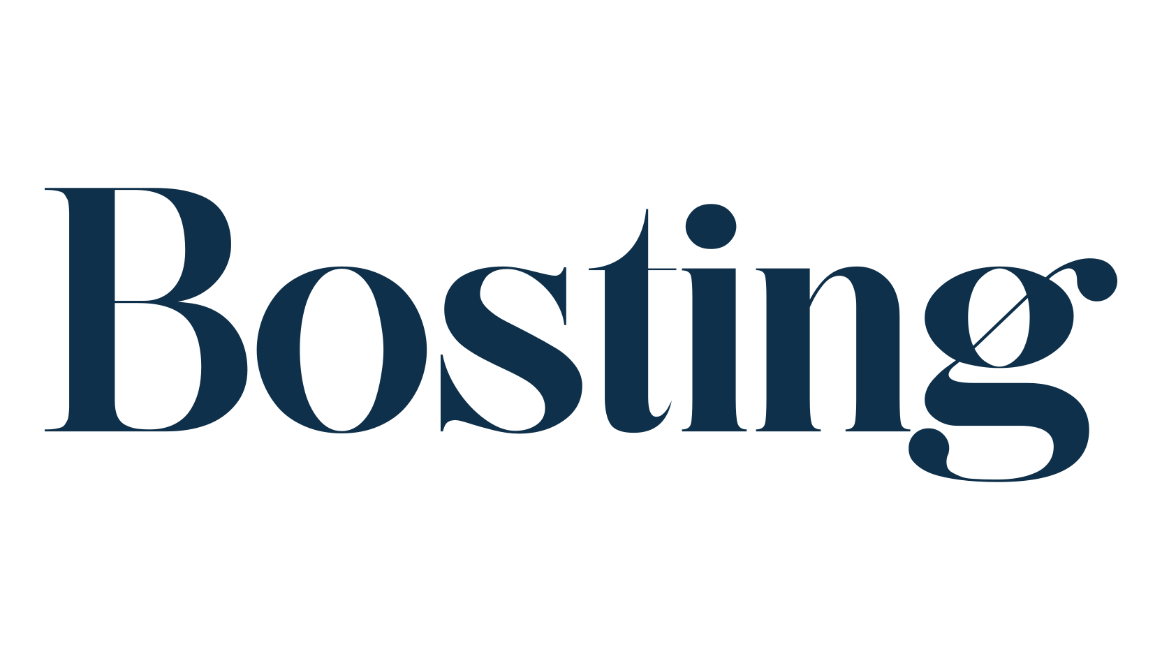 Bosting, serif font preview