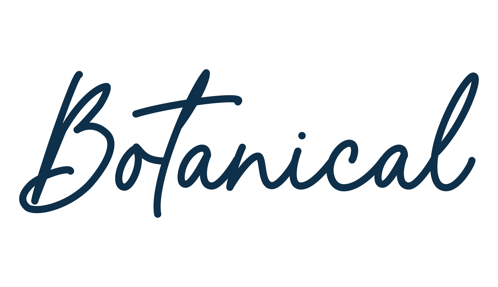 Botanical, handwriting font preview