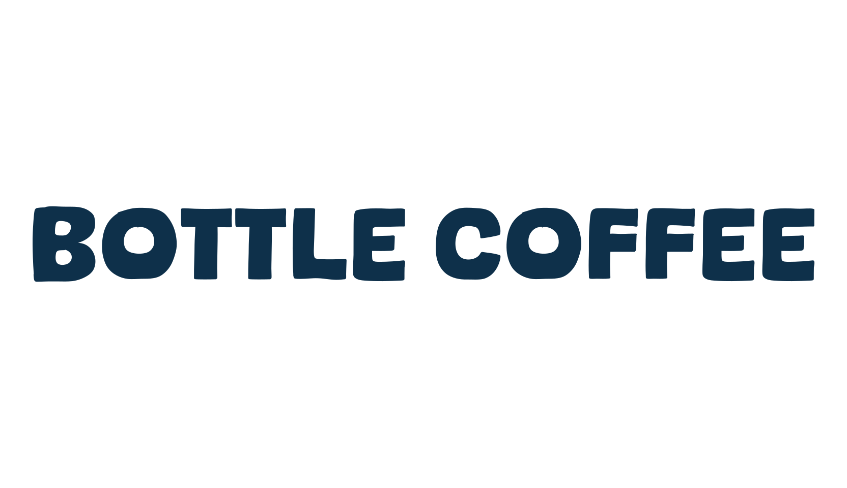 Bottle Coffee, cartoon font preview