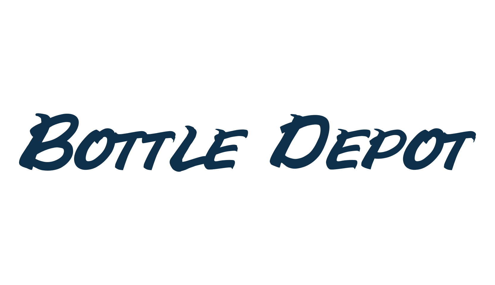 Bottle Depot, script brush fancy decorative calligraphy font preview