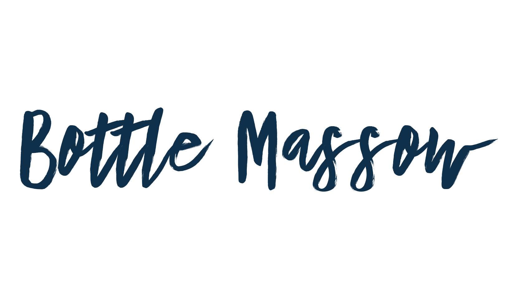 Bottle Massow, brush font preview