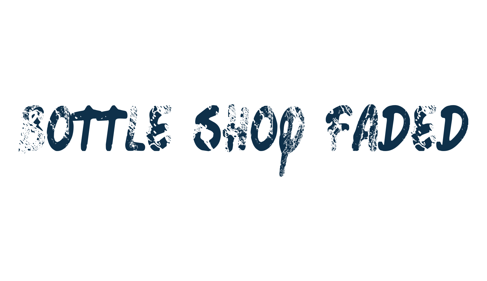 Bottle Shop Faded, fancy various decorative font preview