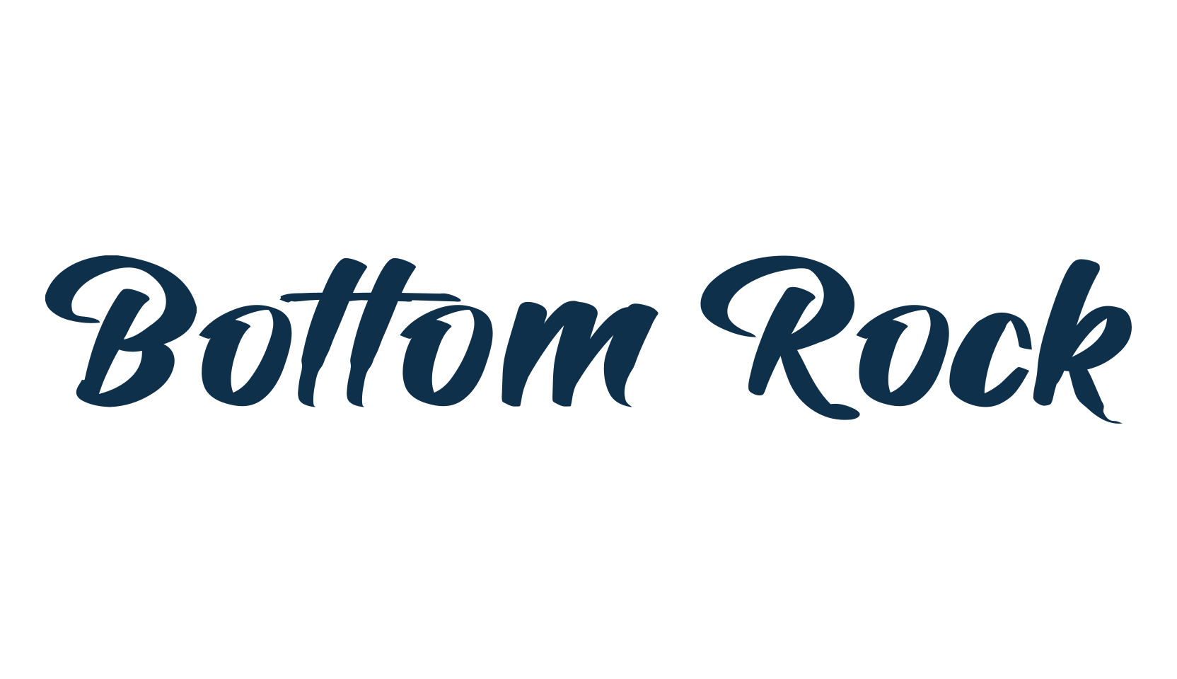 Bottom Rock, brush font preview