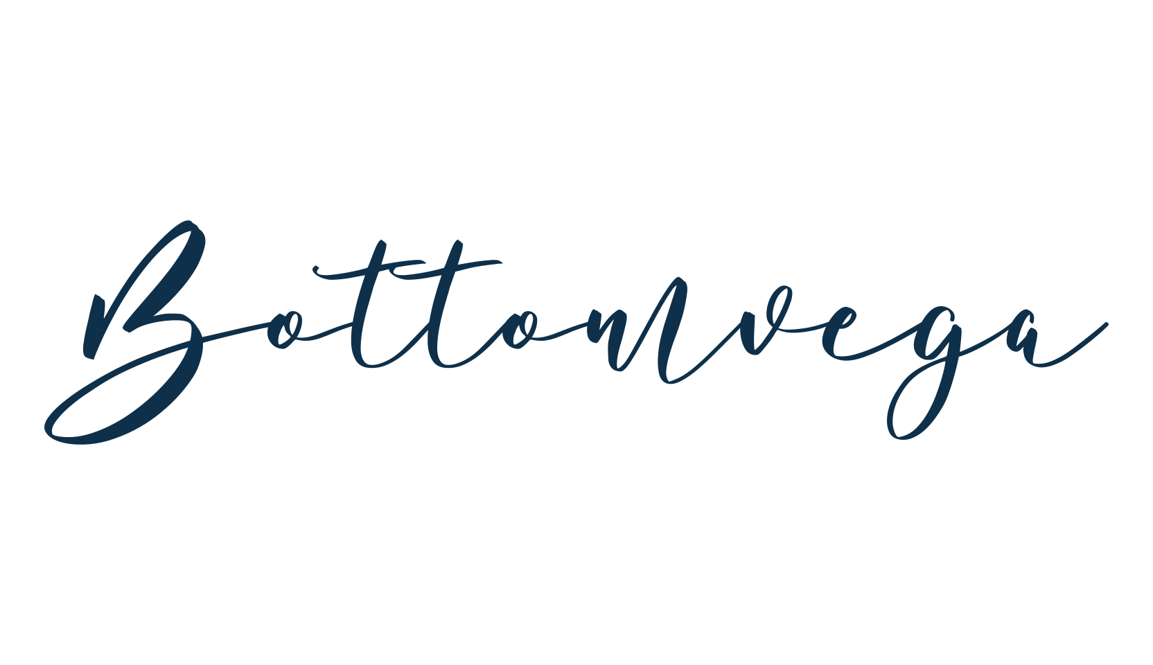 Bottomvega, script handwritten fancy decorative calligraphy font preview