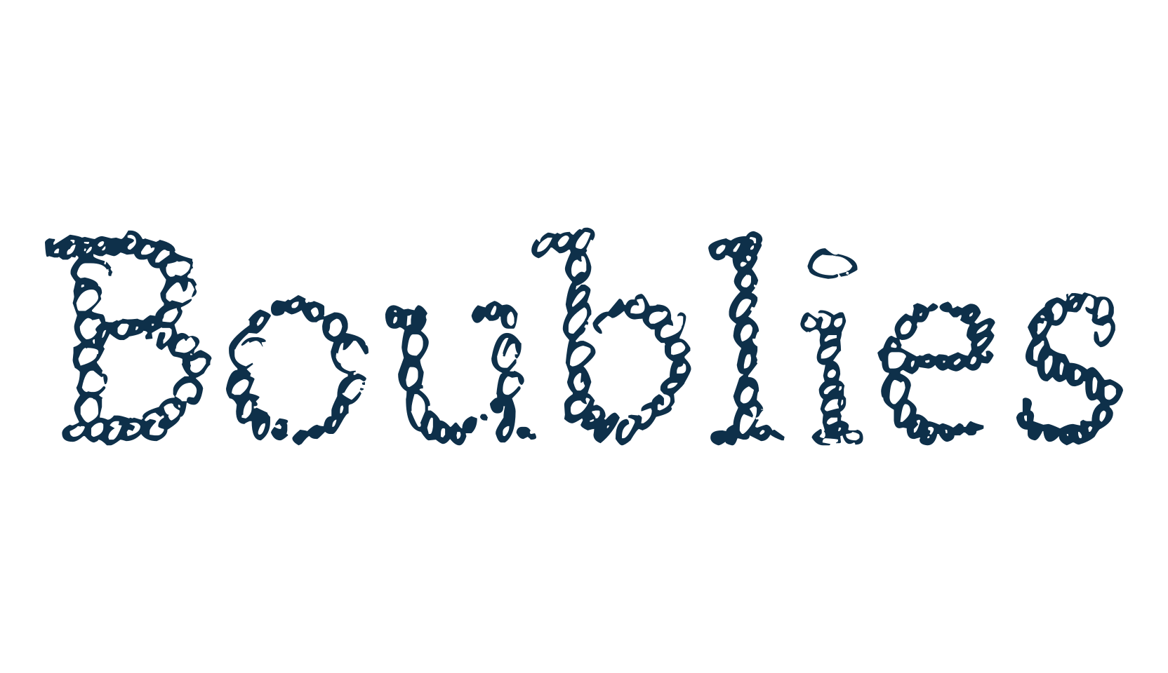 Boublies, decorative font preview