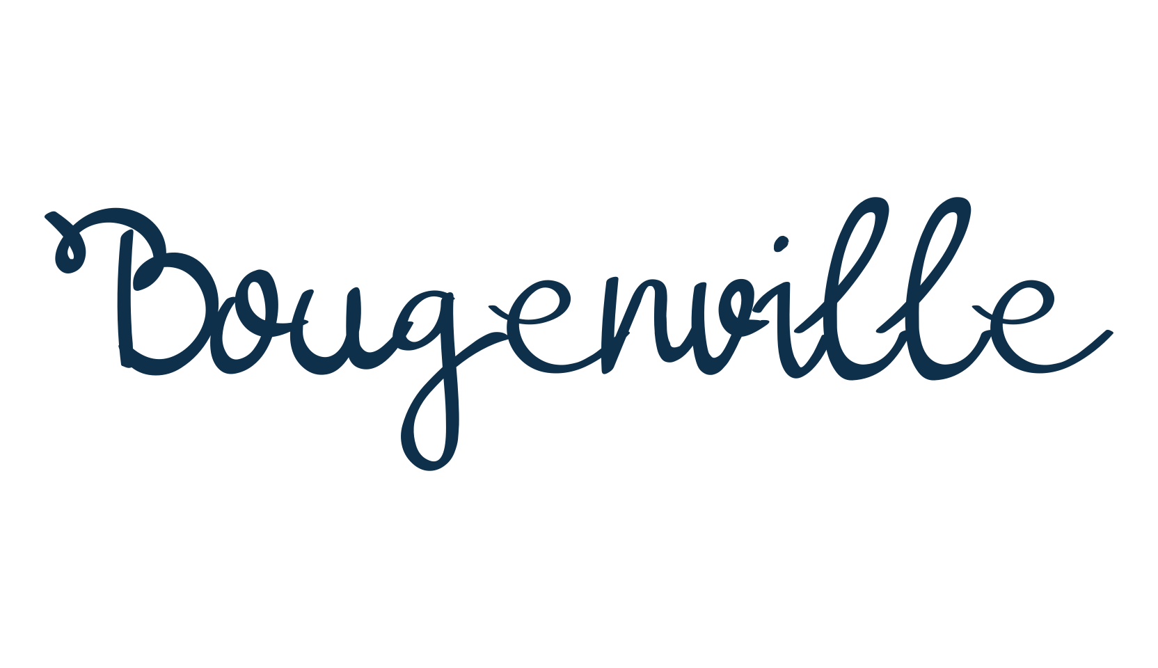 Bougenville (bougenville), script calligraphy fancy decorative font preview