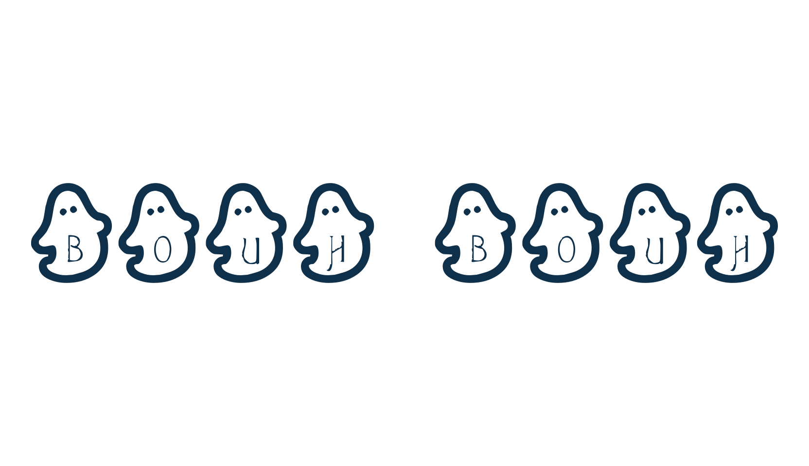 Bouh Bouh, fancy decorative font preview