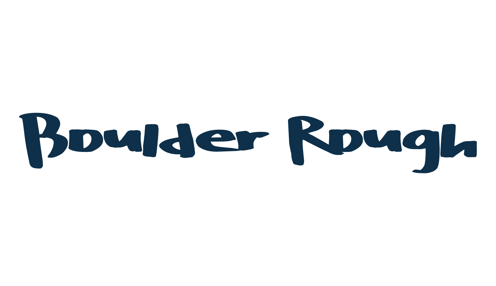 Boulder Rough, script handwritten fancy decorative calligraphy font preview