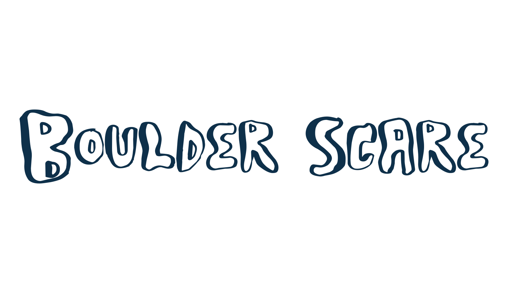 Boulder Scare, cartoon font preview