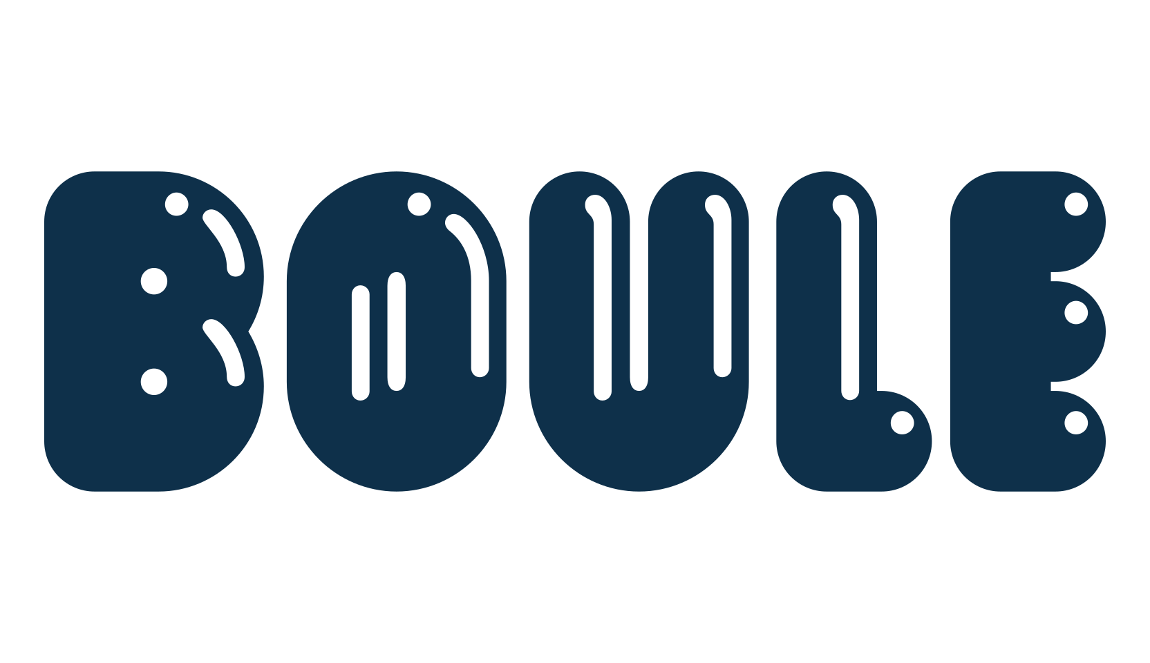 Boule, fancy groovy decorative font preview
