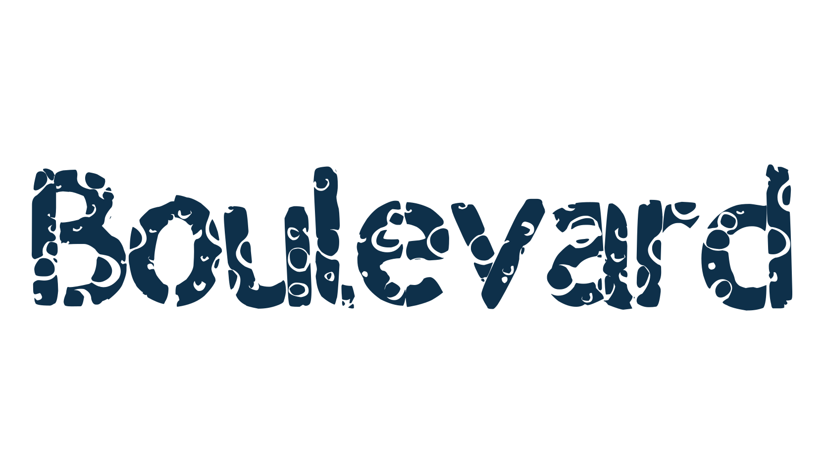 Boulevard (boulevard), fancy decorative font preview