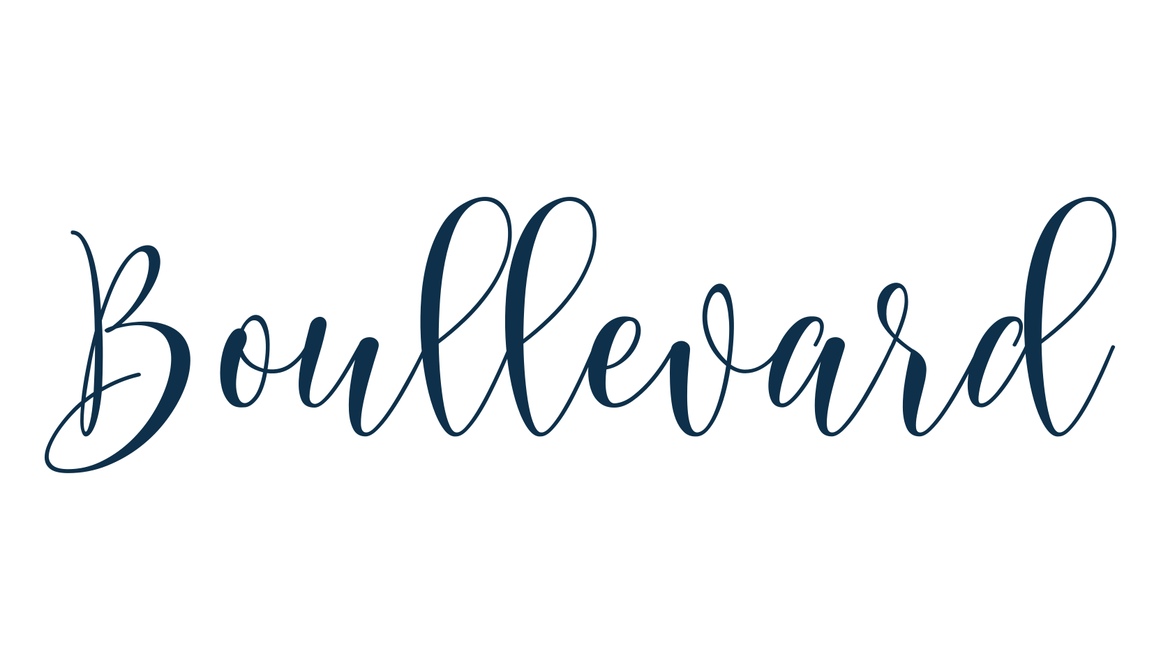 Boullevard, calligraphy font preview