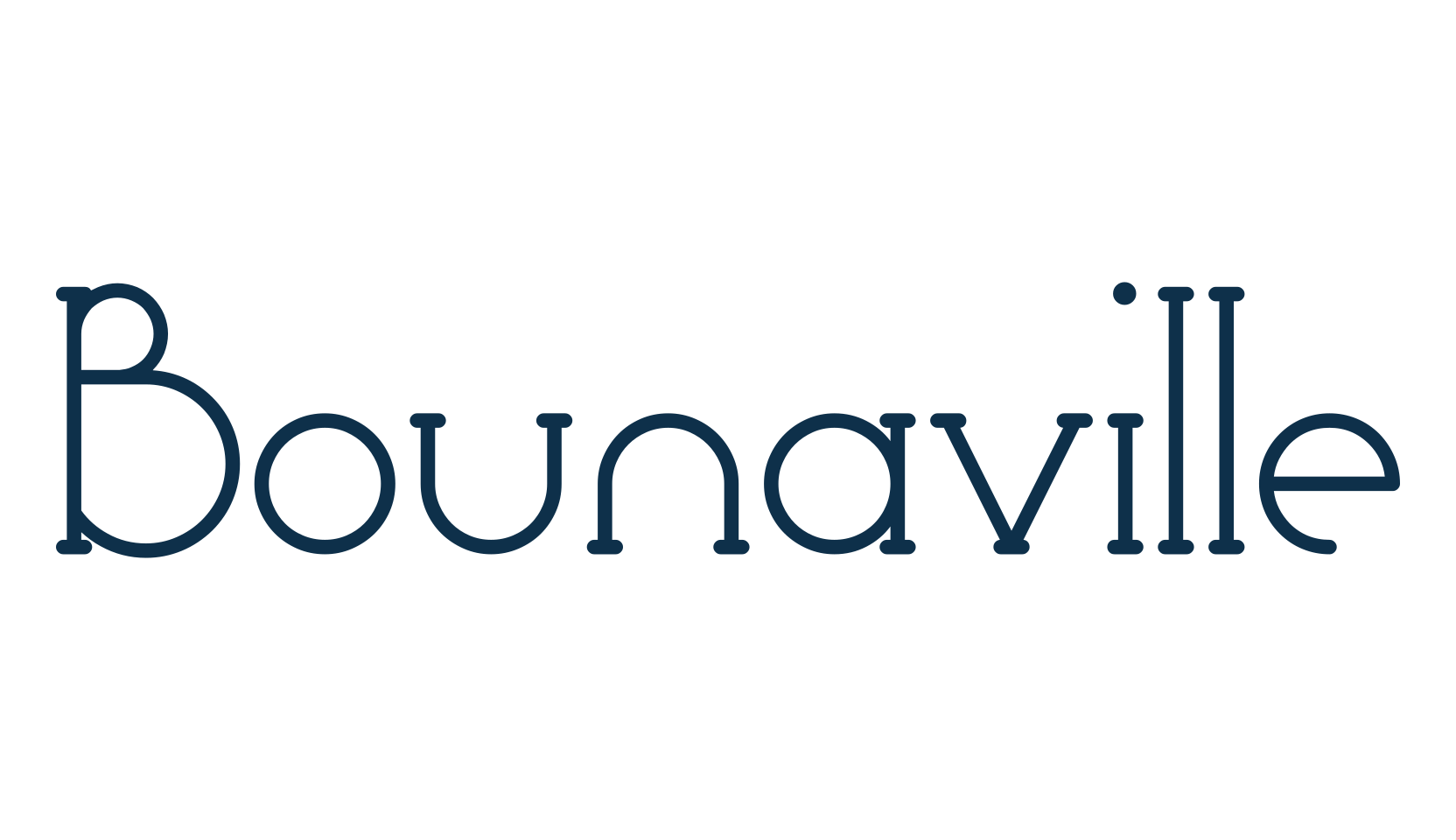 Bounaville, fancy retro decorative font preview