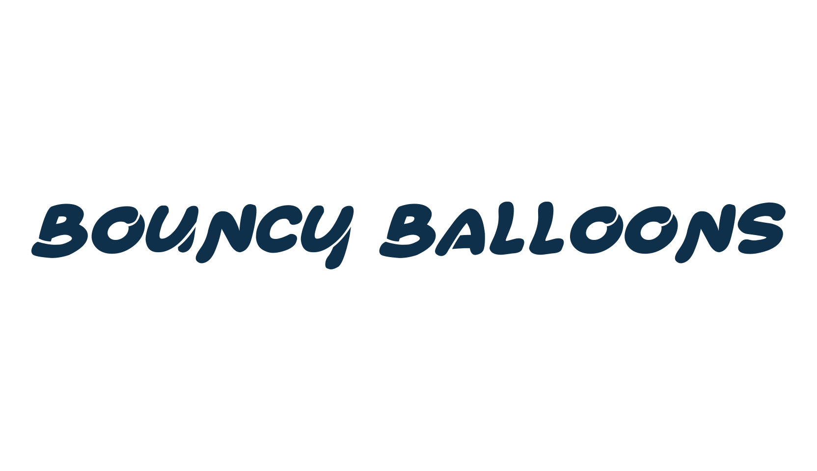 Bouncy Balloons, fancy cartoon decorative font preview