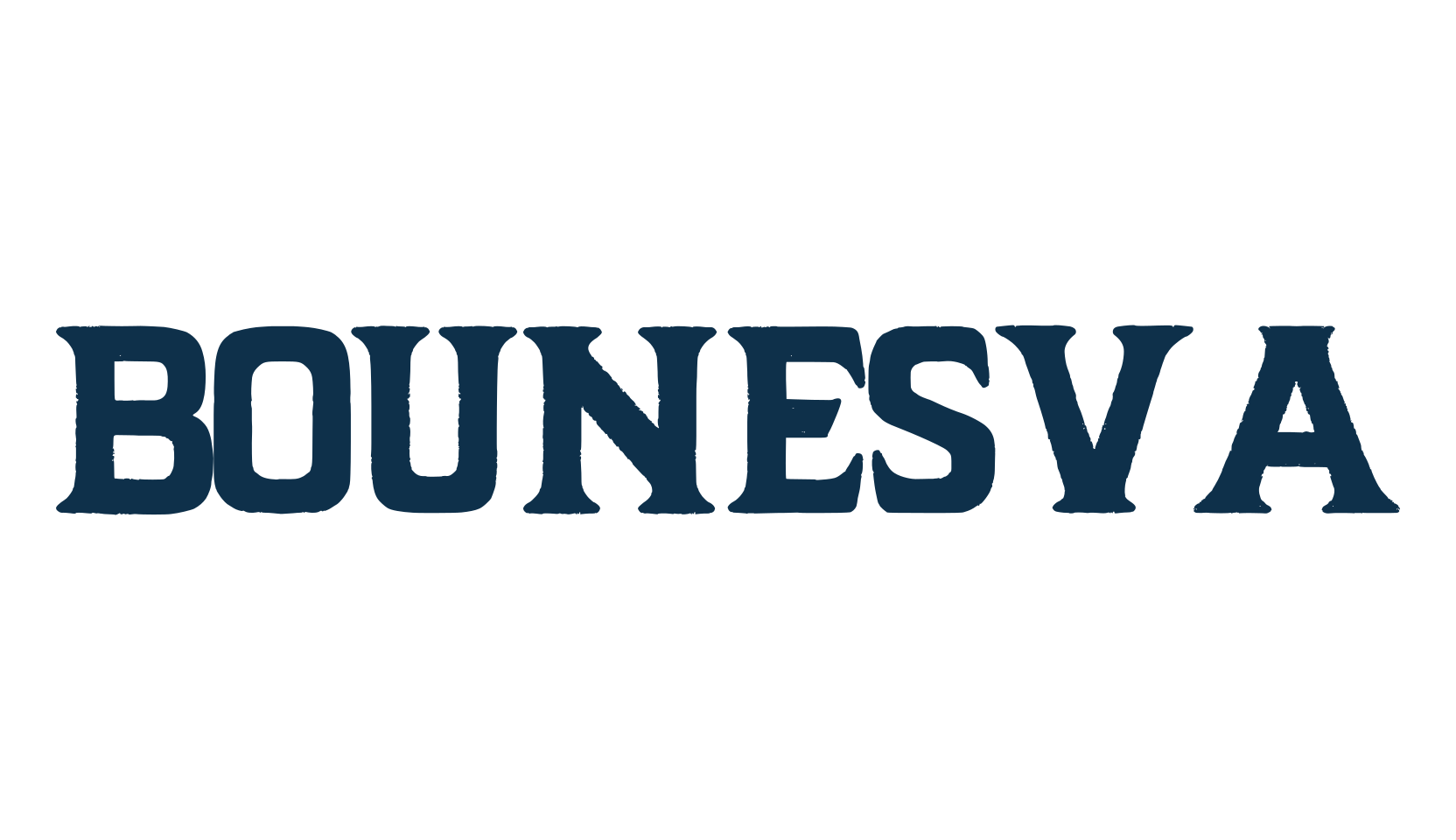 Bounesva, fancy retro decorative font preview