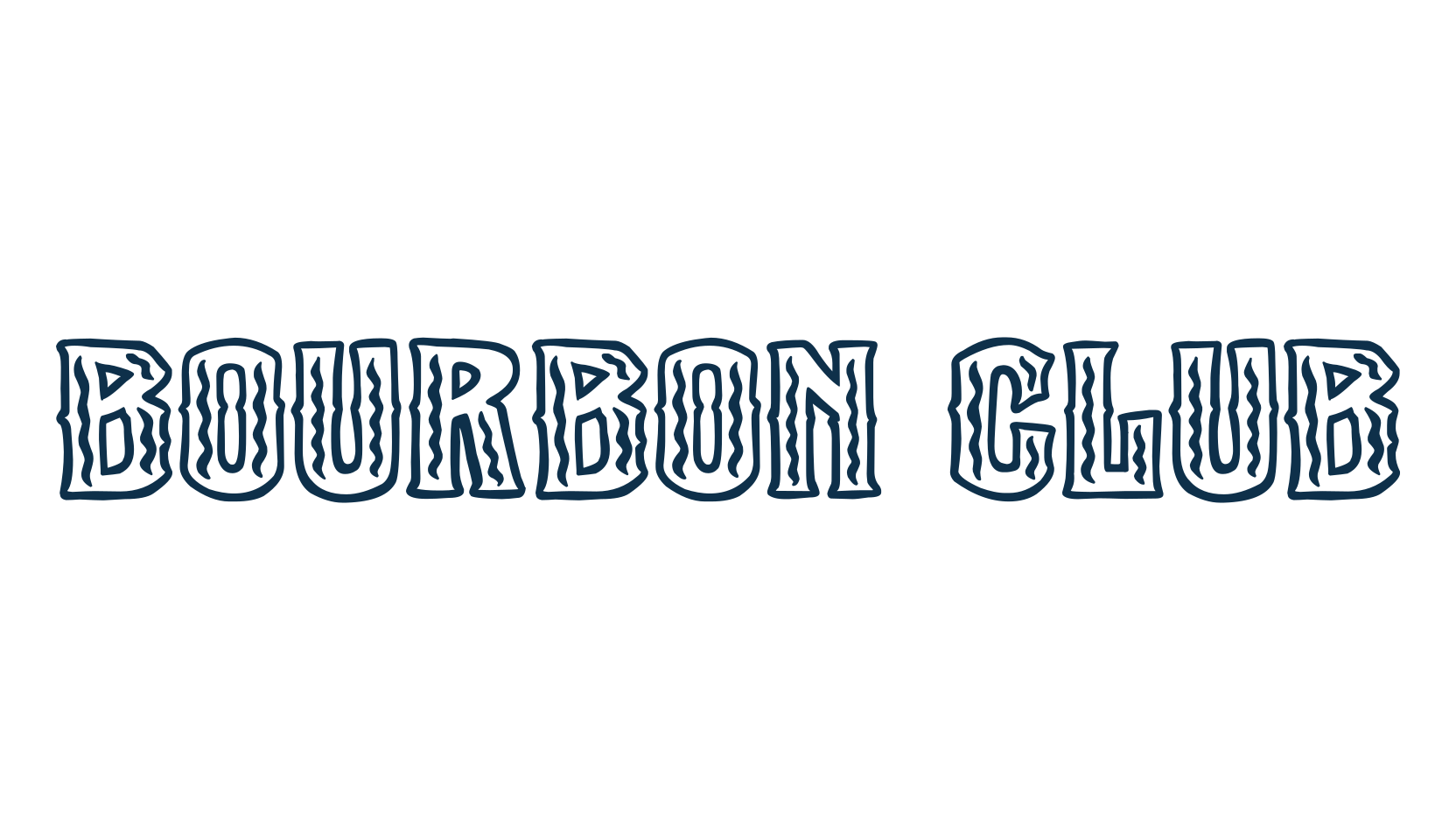 Bourbon Club, fancy decorative font preview