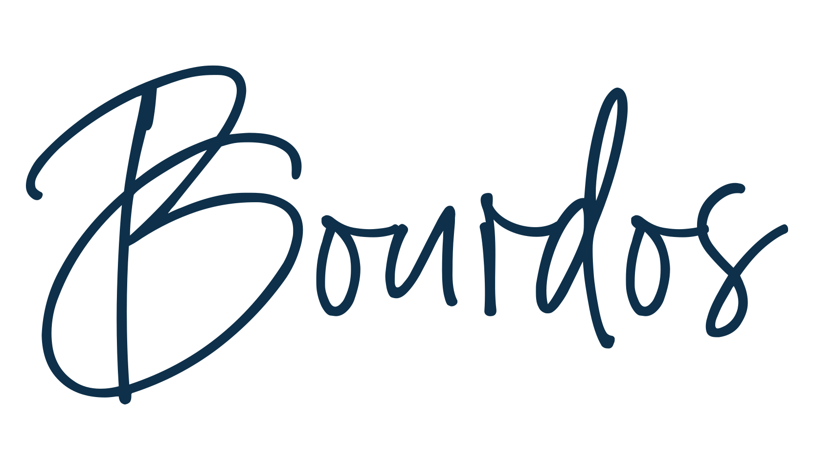 Bourdos, handwriting font preview