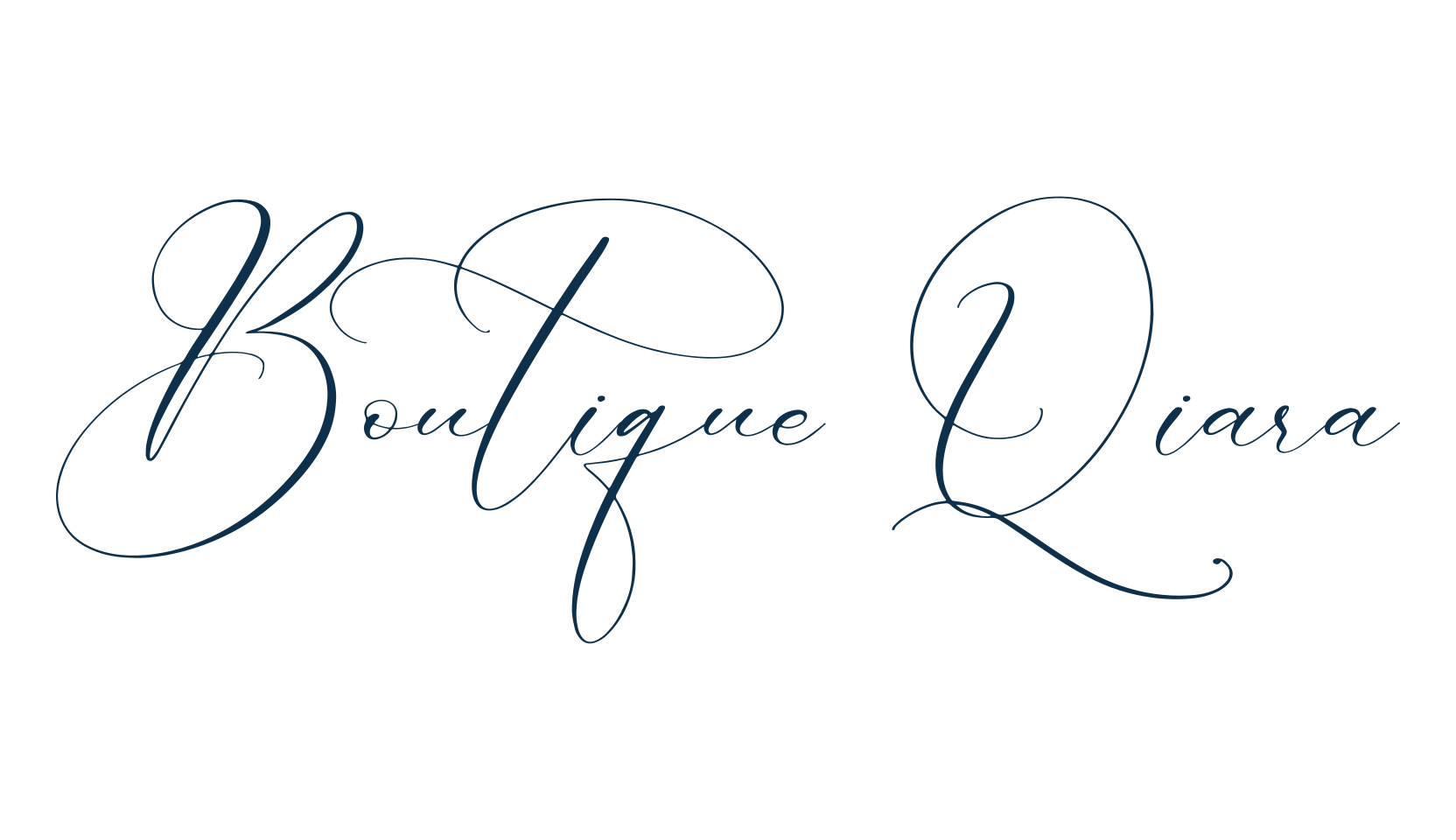 Boutique Qiara, script calligraphy fancy decorative font preview