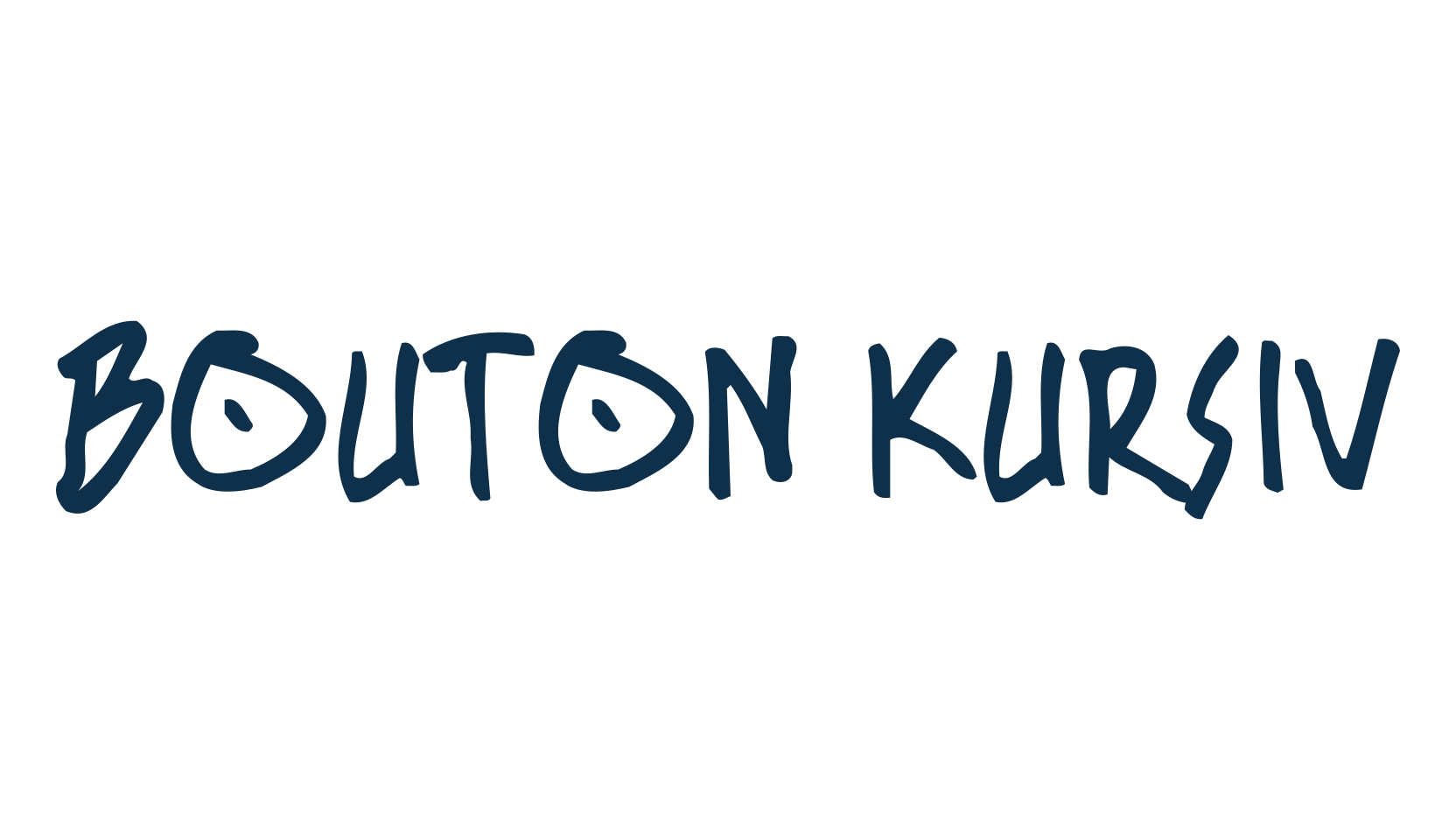 Bouton Kursiv, script handwritten fancy decorative calligraphy font preview