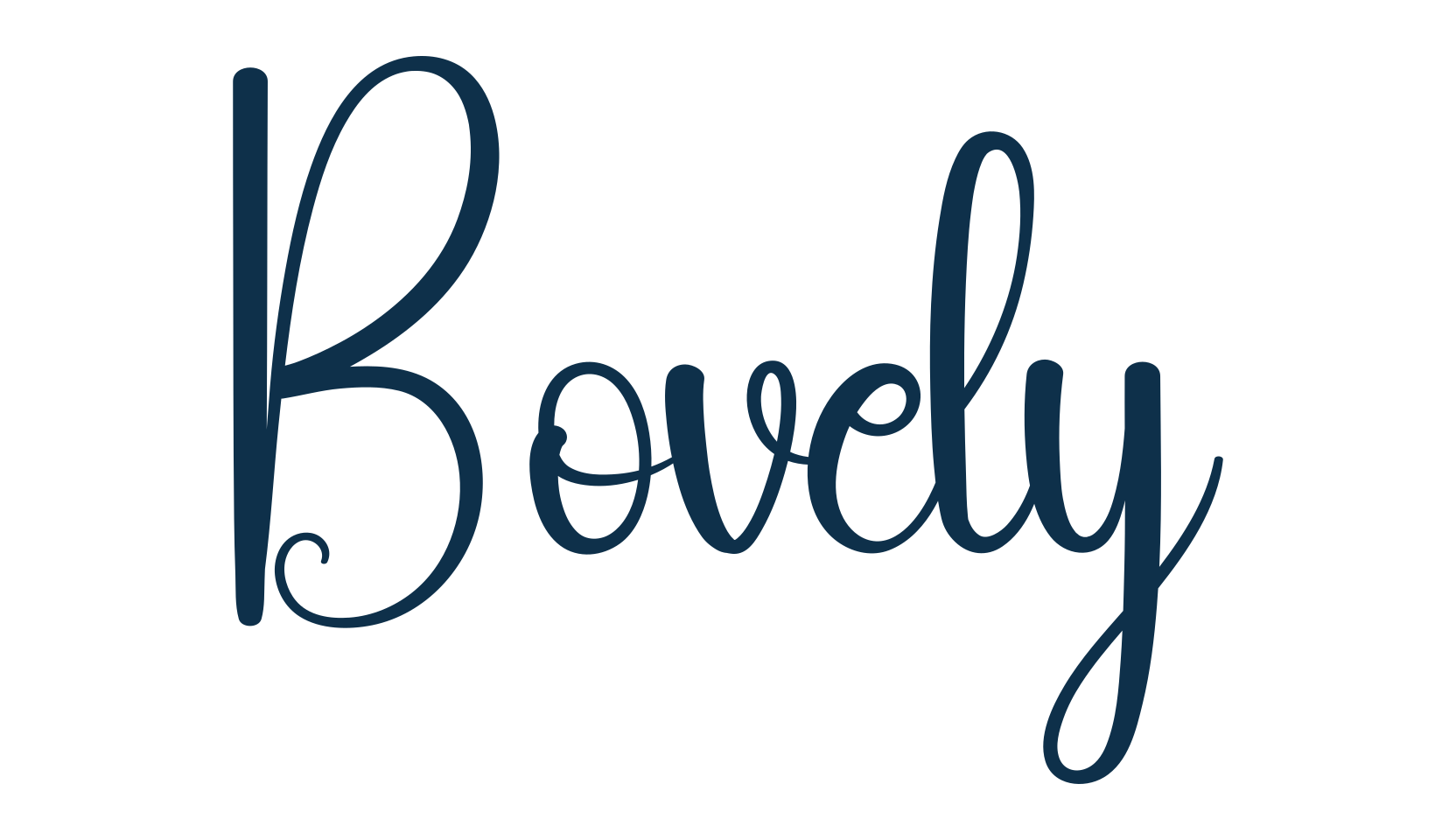 Bovely, display market font preview