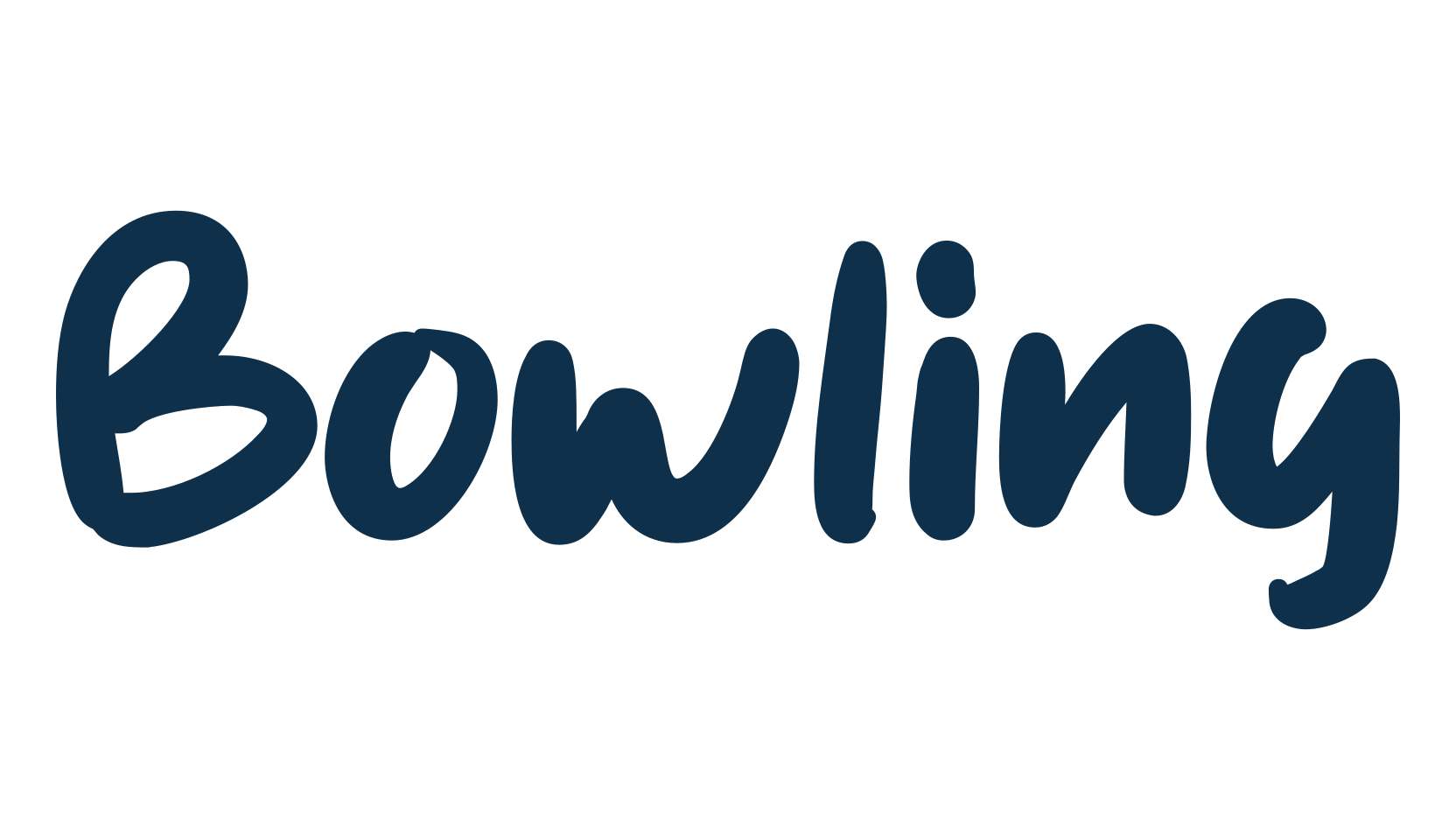 Bowling, script handwritten fancy decorative calligraphy font preview
