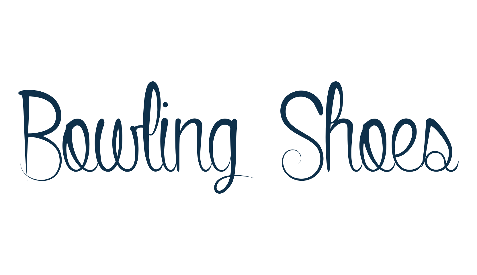 Bowling Shoes, fancy decorative font preview