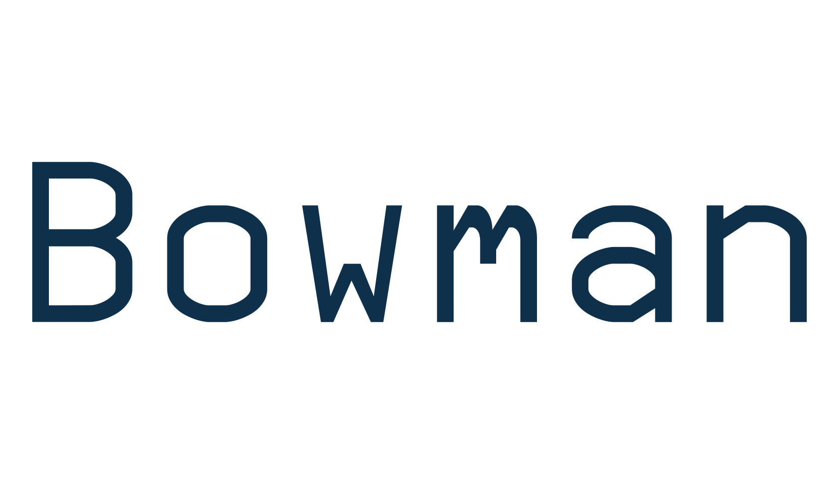 Bowman, fixed width font preview