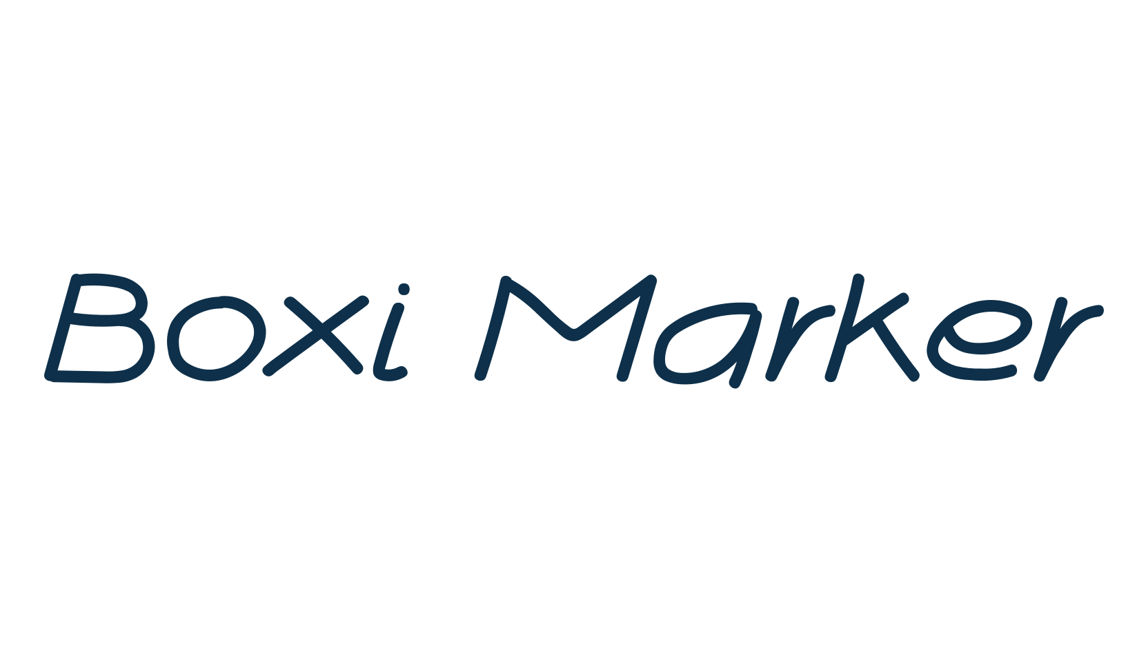 Boxi Marker, handwriting font preview