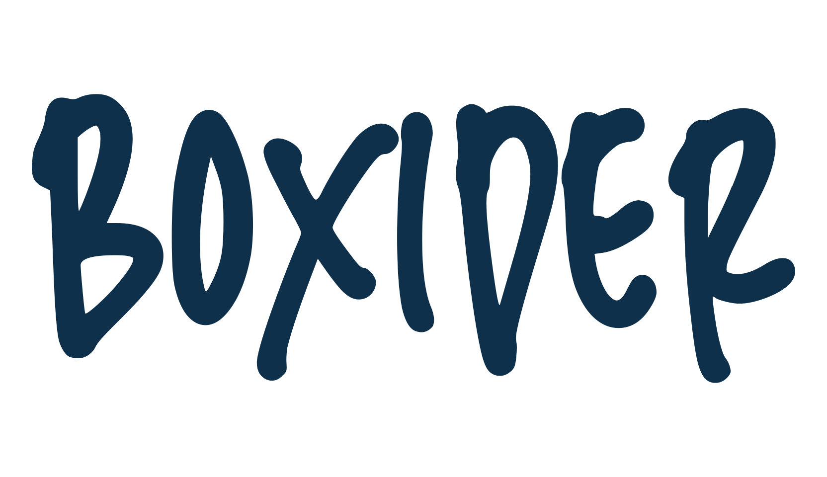 Boxider, handwriting font preview