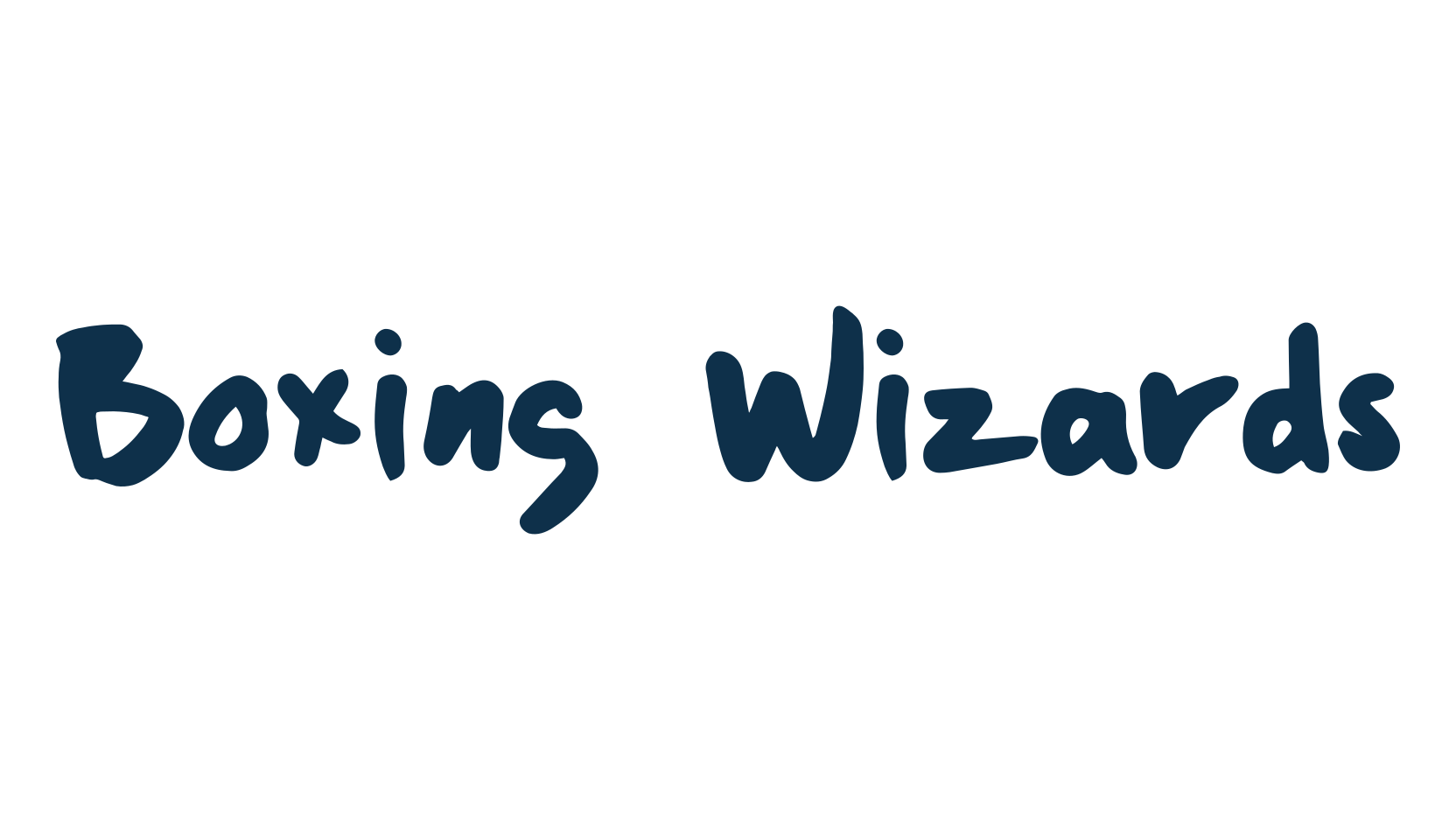 Boxing Wizards, handwriting font preview