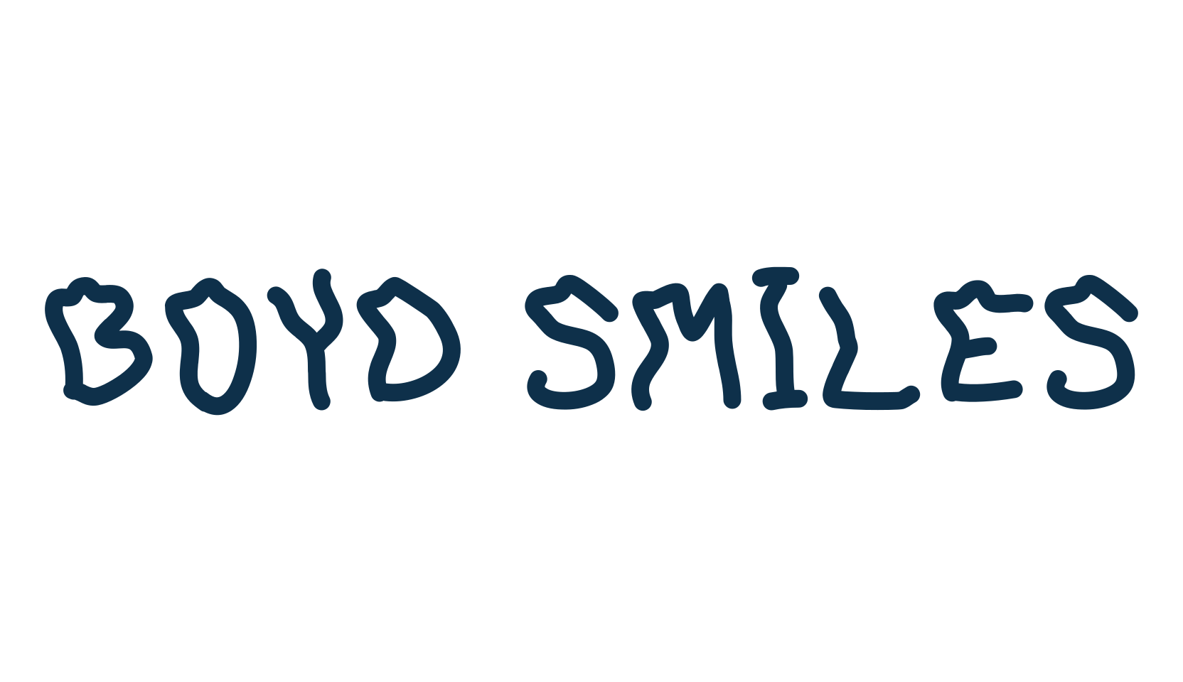 Boyd Smiles, fancy cartoon decorative comic font preview