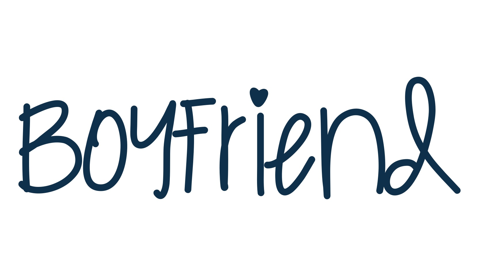 Boyfriend, script handwritten fancy decorative calligraphy font preview