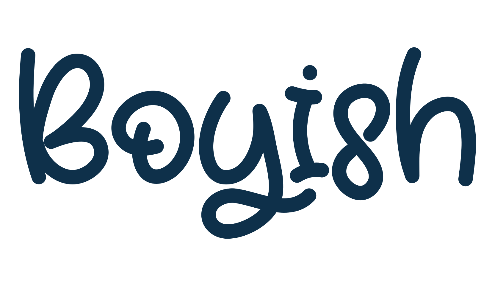 Boyish, fancy decorative font preview
