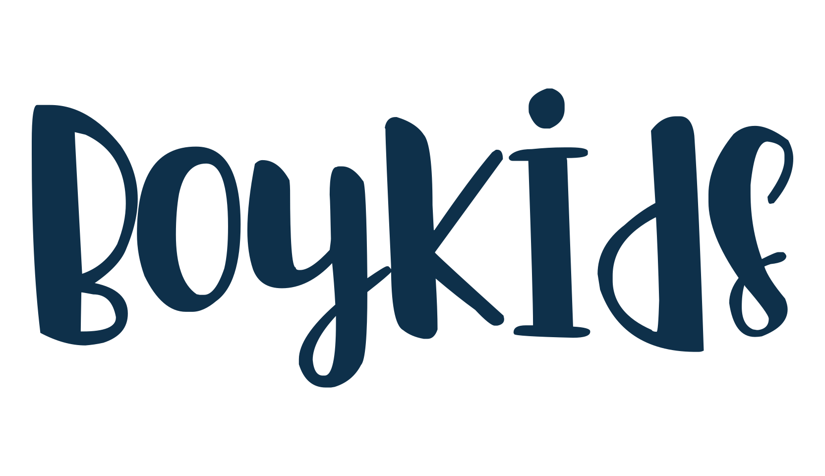 Boykids, cartoon font preview