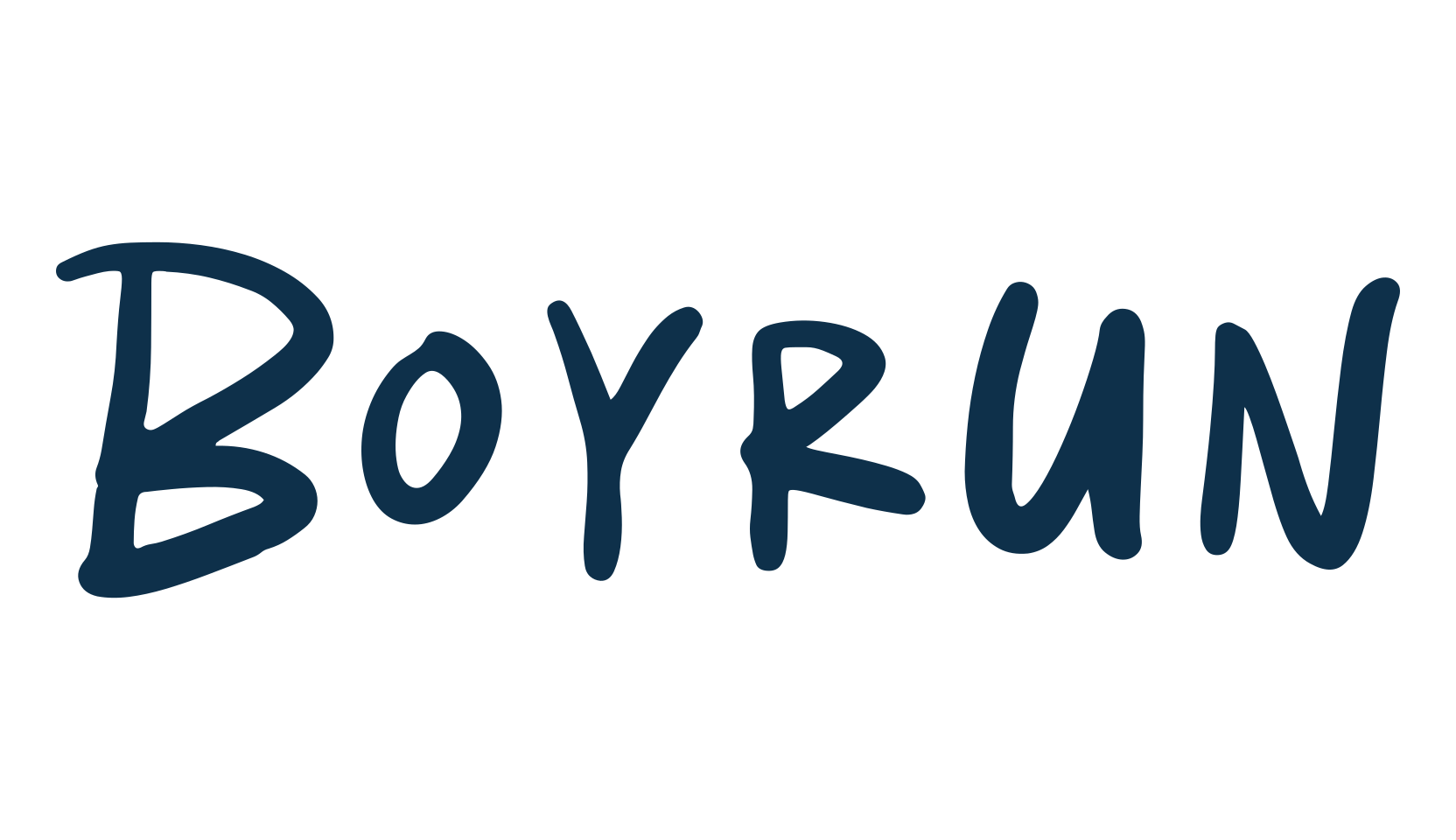 Boyrun, script handwritten fancy decorative calligraphy font preview