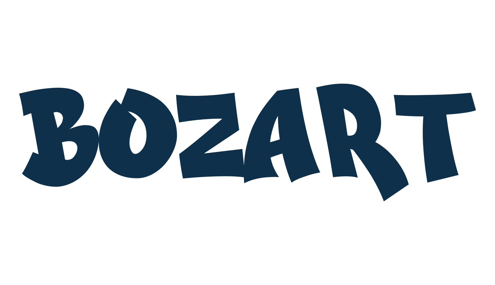 Bozart, graffiti font preview