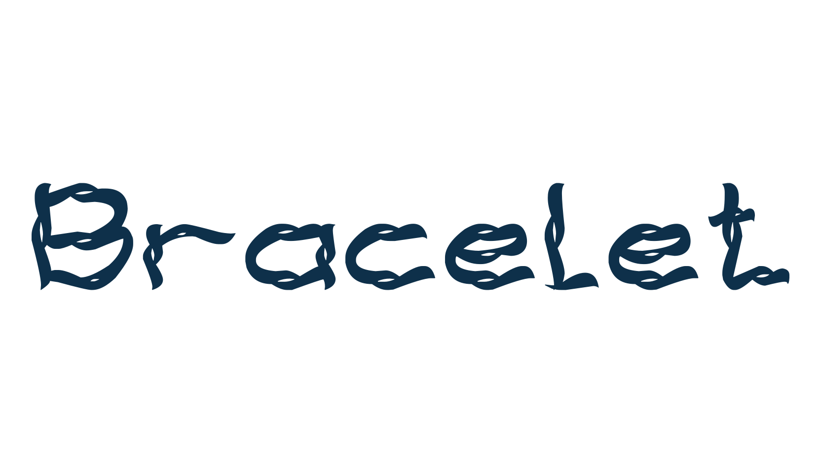 Bracelet, decorative font preview