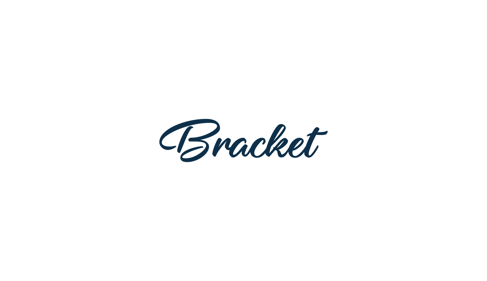 Bracket, fancy various decorative script calligraphy font preview
