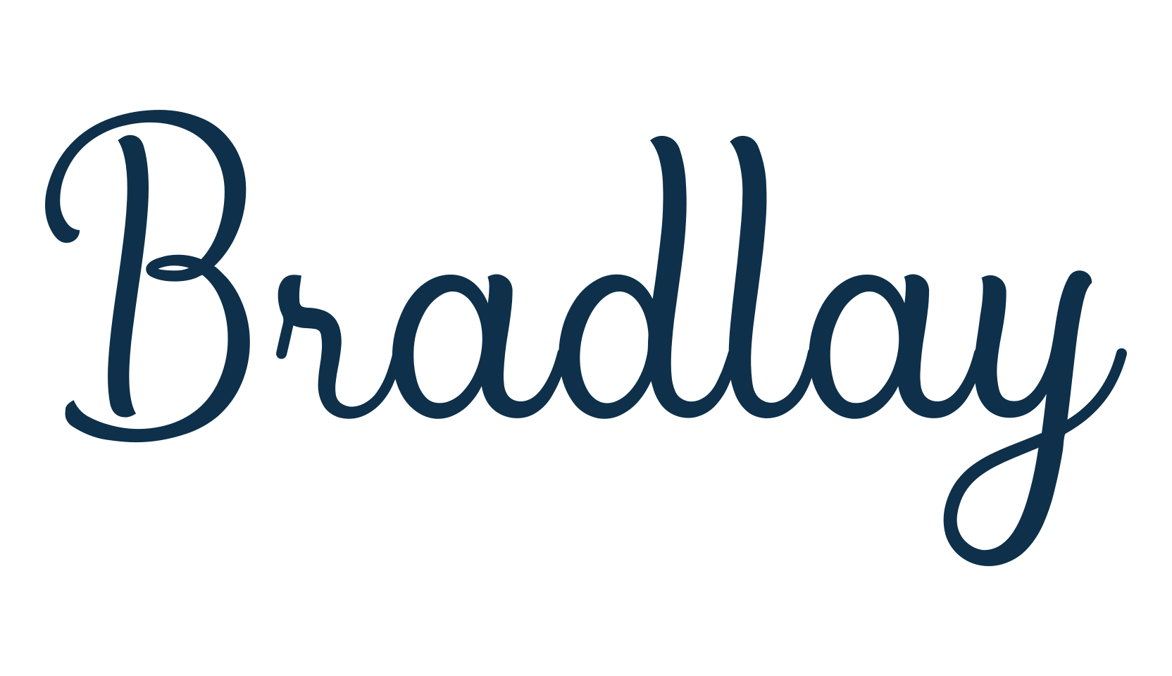 Bradlay (bradlay-2), fancy decorative font preview