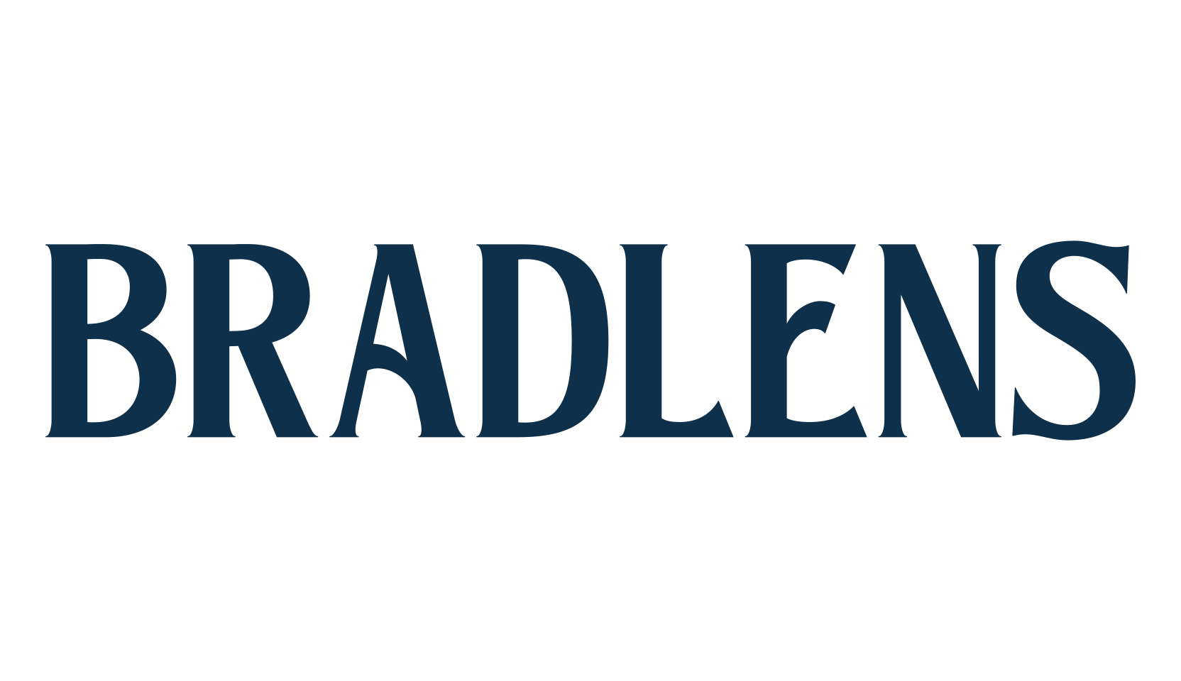 Bradlens, serif font preview