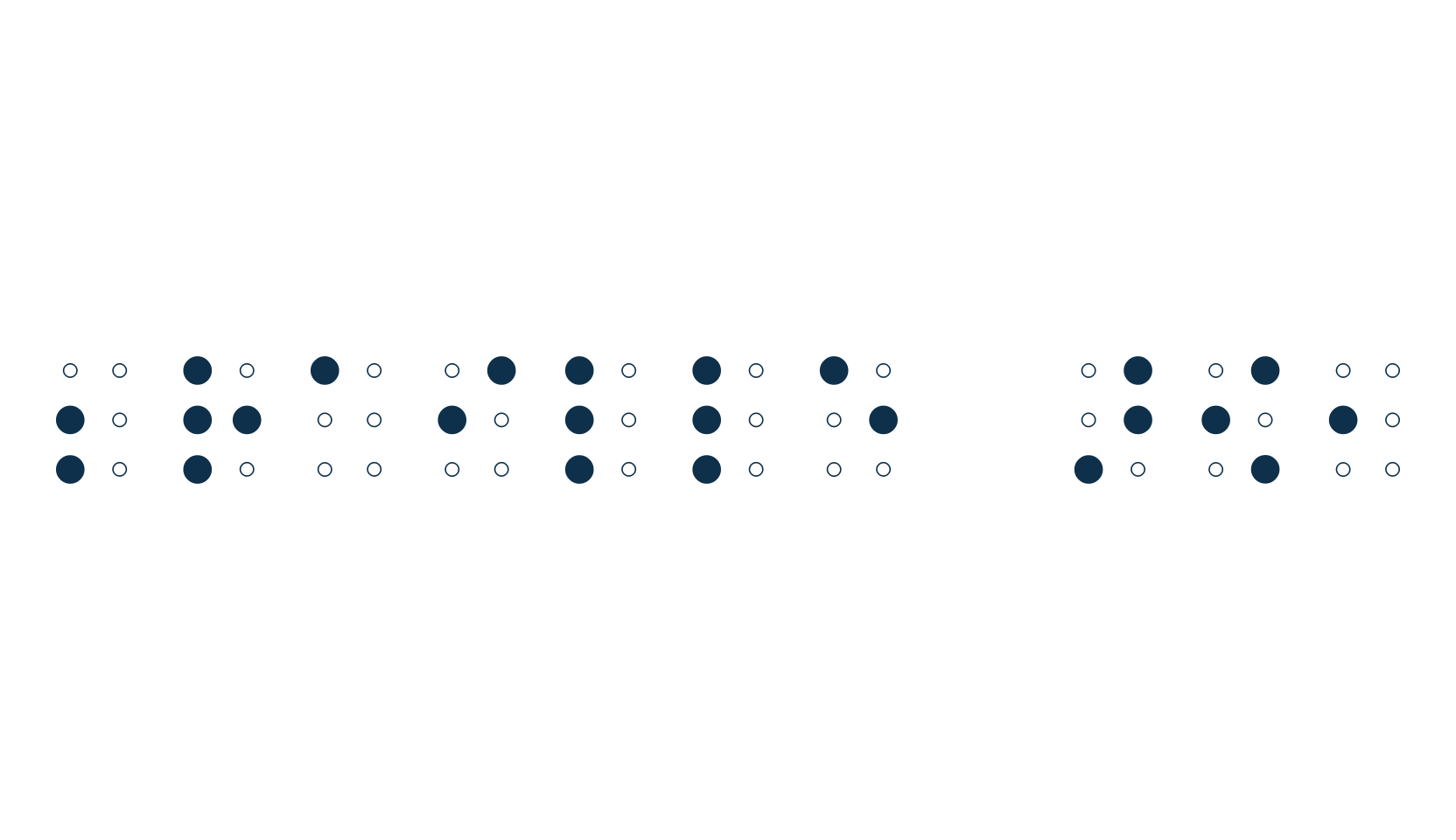 Braille AOE, fancy decorative font preview