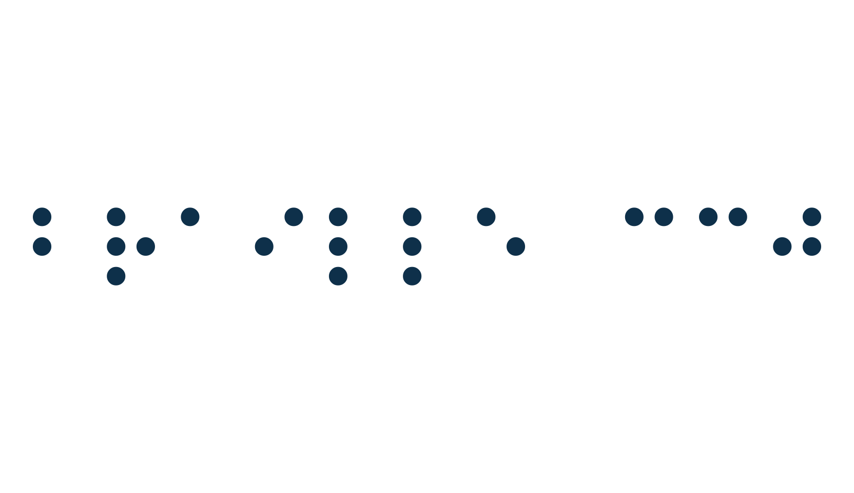 Braille CC0, fancy decorative font preview